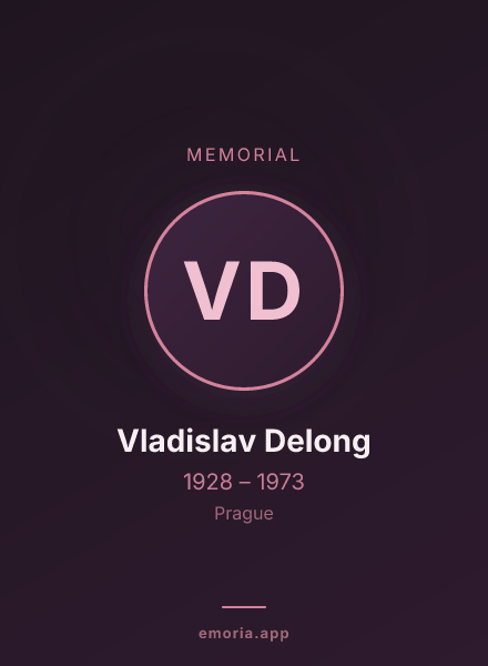 Memorial portrait of Vladislav Delong
