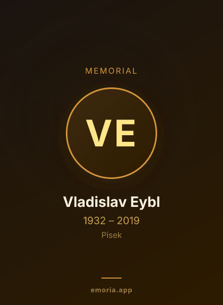 Memorial portrait of Vladislav Eybl