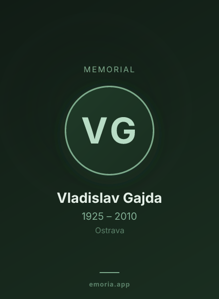 Memorial portrait of Vladislav Gajda