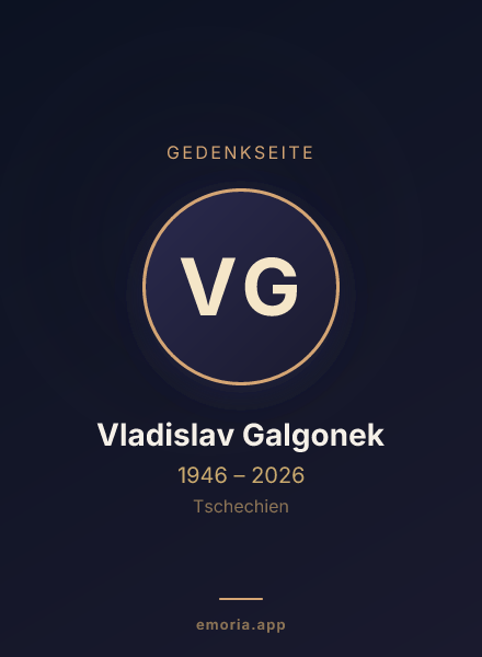 Gedenkportrait von Vladislav Galgonek