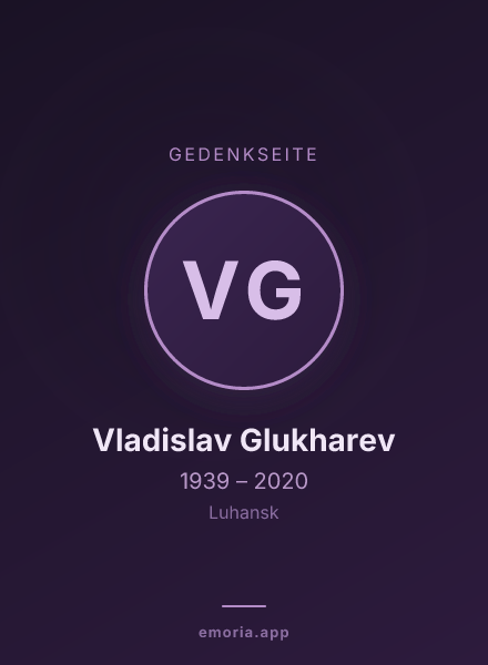 Gedenkportrait von Vladislav Glukharev