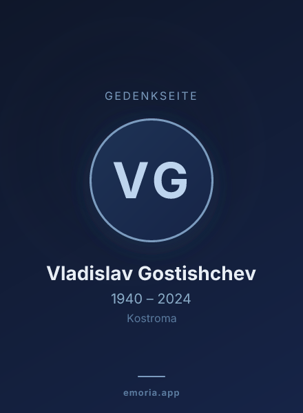 Gedenkportrait von Vladislav Gostishchev