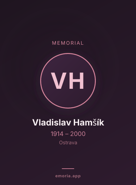Memorial portrait of Vladislav Hamšík