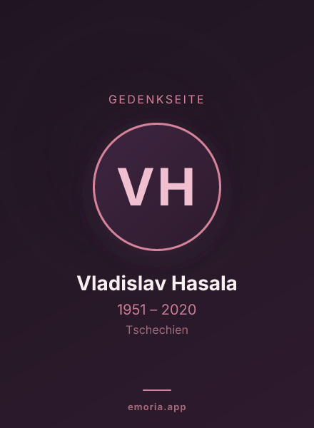 Gedenkportrait von Vladislav Hasala