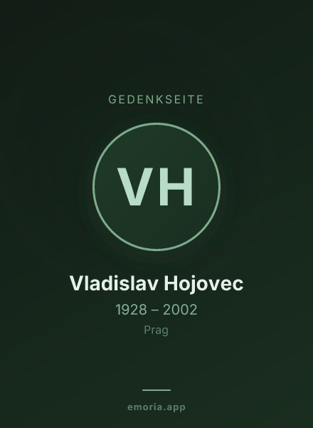 Gedenkportrait von Vladislav Hojovec
