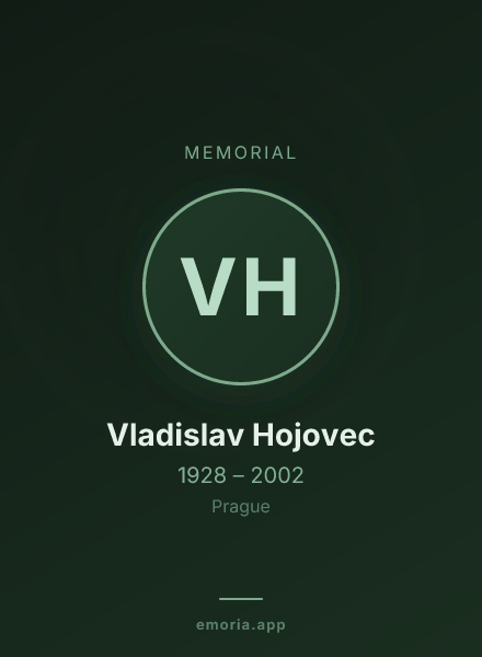Memorial portrait of Vladislav Hojovec