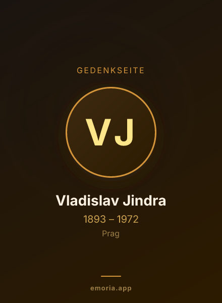 Gedenkportrait von Vladislav Jindra