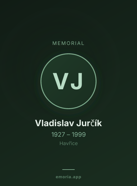 Memorial portrait of Vladislav Jurčík