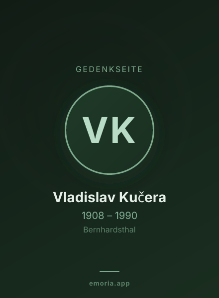 Gedenkportrait von Vladislav Kučera
