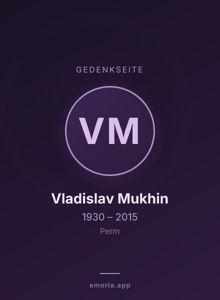 Gedenkportrait von Vladislav Mukhin