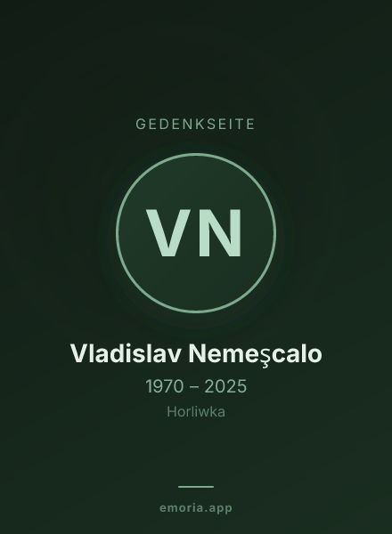 Gedenkportrait von Vladislav Nemeşcalo
