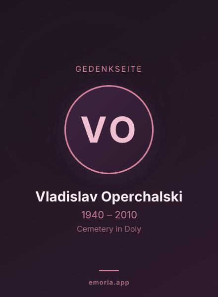 Gedenkportrait von Vladislav Operchalski