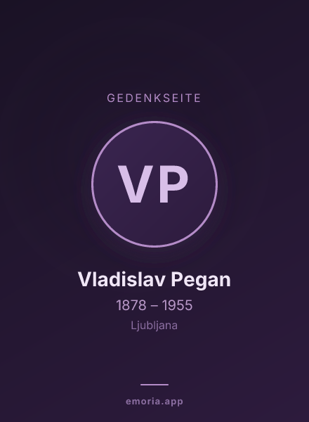 Gedenkportrait von Vladislav Pegan