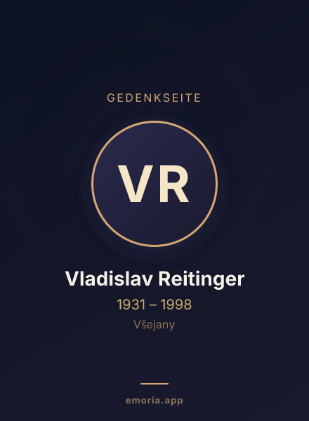 Gedenkportrait von Vladislav Reitinger