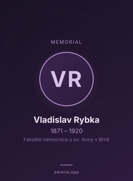 Memorial portrait of Vladislav Rybka