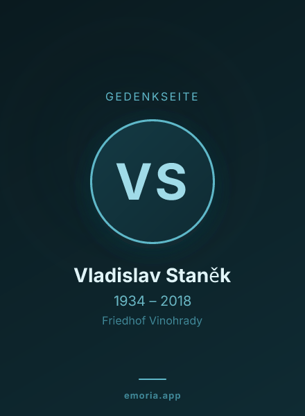 Gedenkportrait von Vladislav Staněk