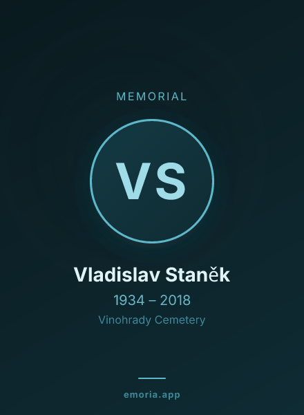 Memorial portrait of Vladislav Staněk