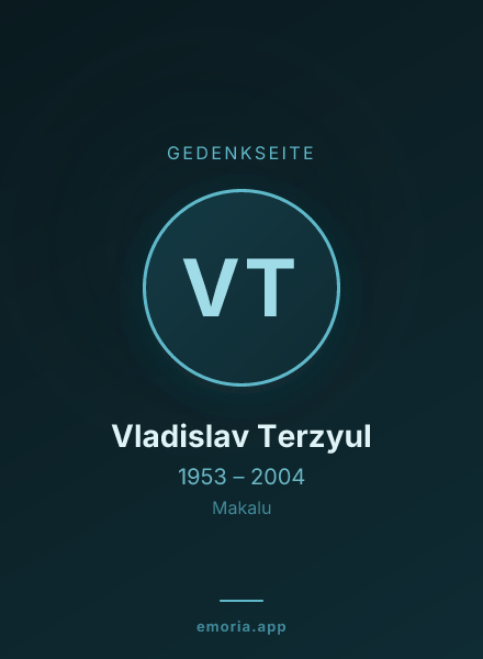 Gedenkportrait von Vladislav Terzyul