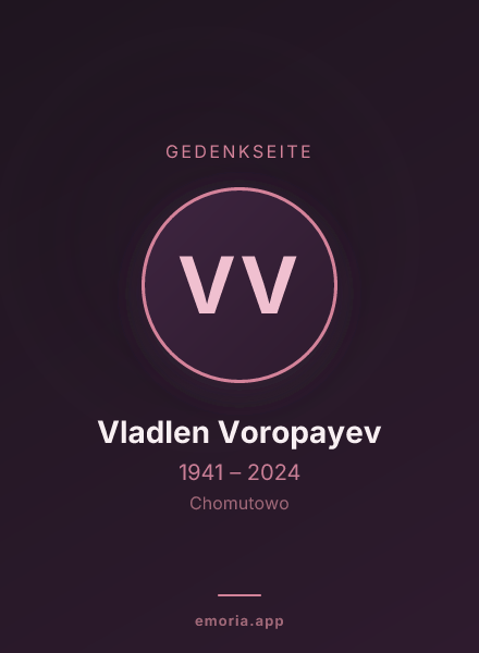 Gedenkportrait von Vladlen Voropayev