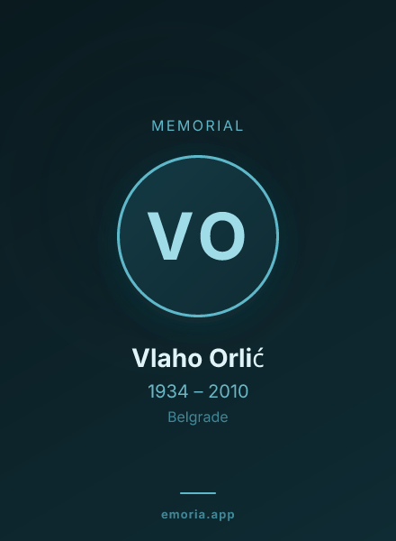 Memorial portrait of Vlaho Orlić