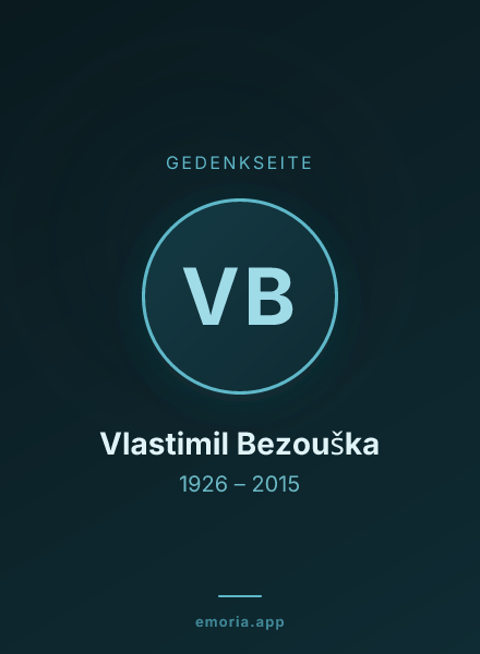 Gedenkportrait von Vlastimil Bezouška