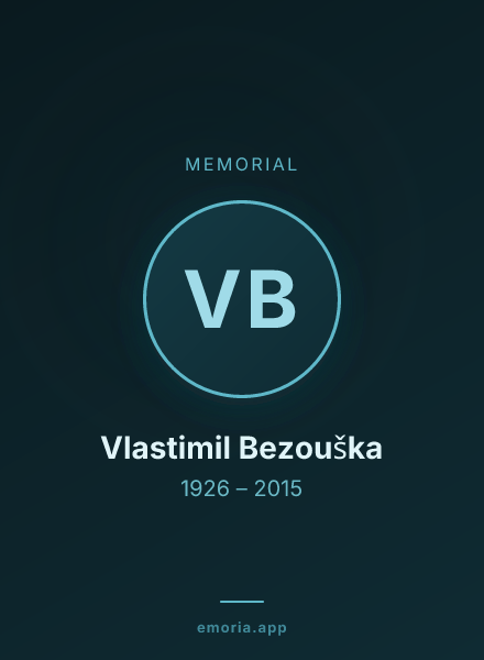 Memorial portrait of Vlastimil Bezouška