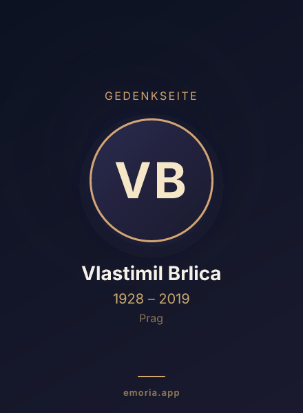 Gedenkportrait von Vlastimil Brlica