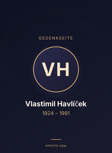 Gedenkportrait von Vlastimil Havlíček