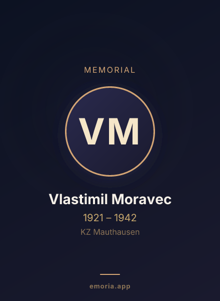 Memorial portrait of Vlastimil Moravec