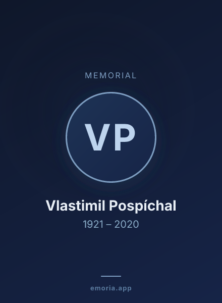 Memorial portrait of Vlastimil Pospíchal