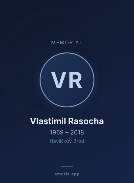 Memorial portrait of Vlastimil Rasocha