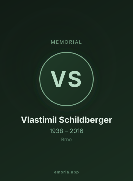 Memorial portrait of Vlastimil Schildberger