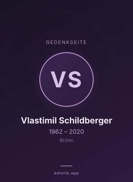 Gedenkportrait von Vlastimil Schildberger