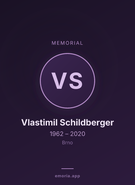 Memorial portrait of Vlastimil Schildberger