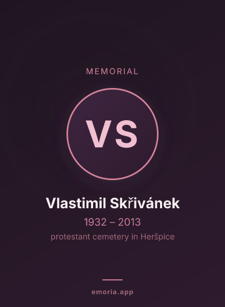 Memorial portrait of Vlastimil Skřivánek