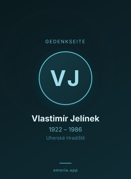 Gedenkportrait von Vlastimír Jelínek
