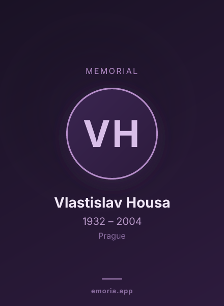 Memorial portrait of Vlastislav Housa
