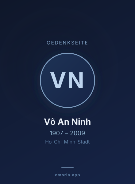 Gedenkportrait von Võ An Ninh