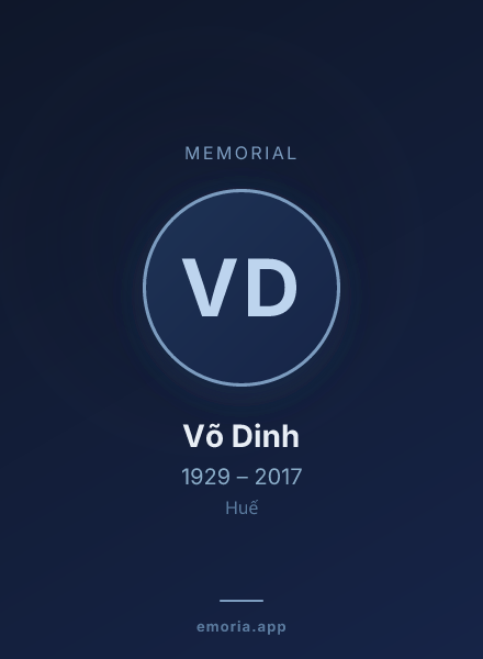 Memorial portrait of Võ Dinh