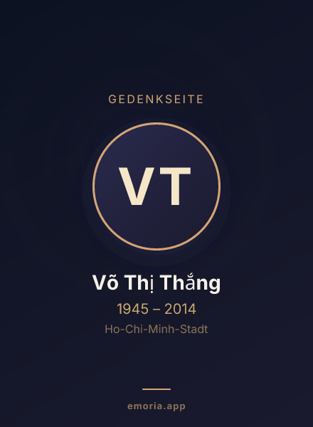 Gedenkportrait von Võ Thị Thắng
