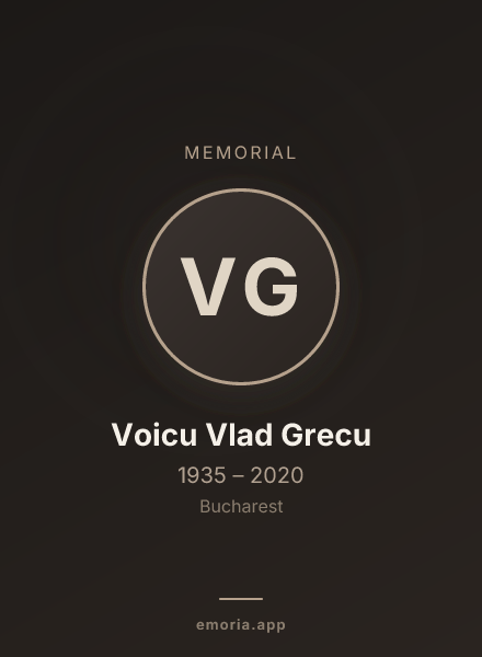 Memorial portrait of Voicu Vlad Grecu