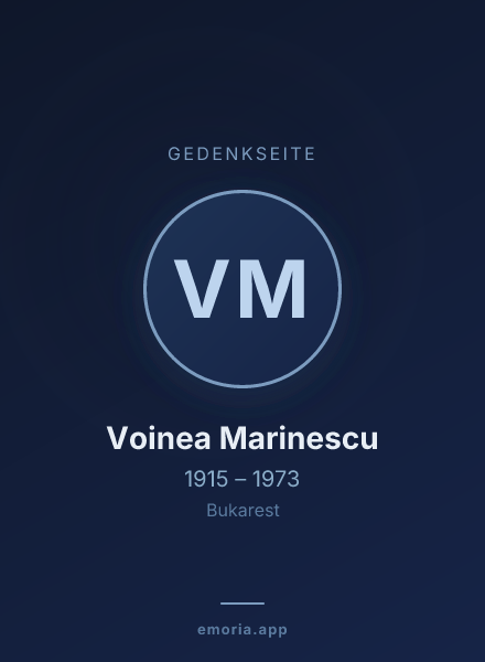 Gedenkportrait von Voinea Marinescu