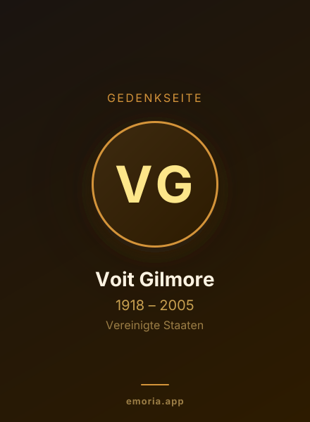 Gedenkportrait von Voit Gilmore