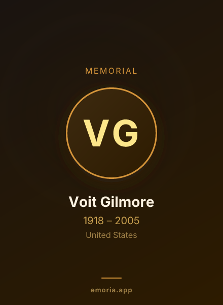 Memorial portrait of Voit Gilmore