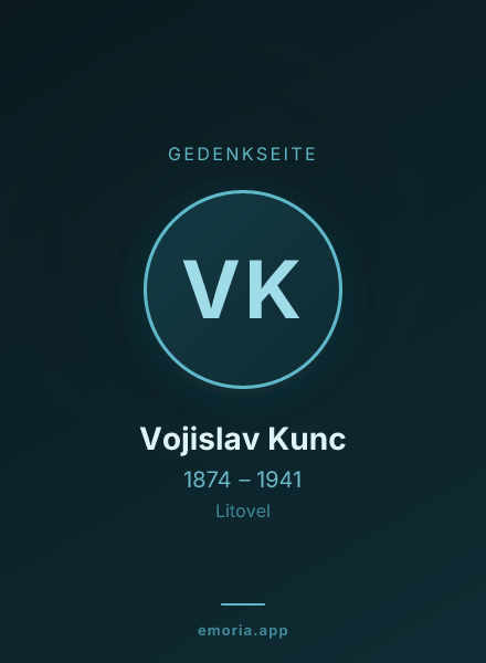 Gedenkportrait von Vojislav Kunc