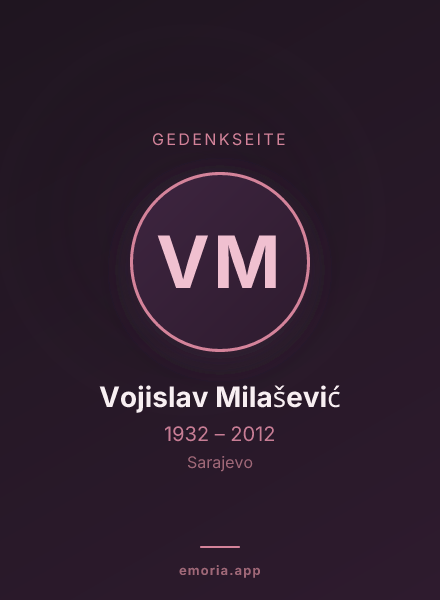Gedenkportrait von Vojislav Milašević