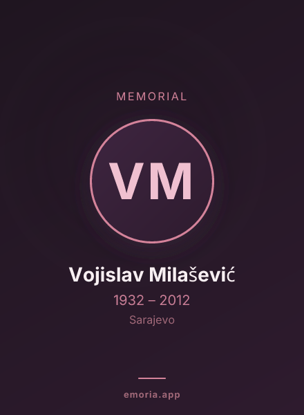 Memorial portrait of Vojislav Milašević