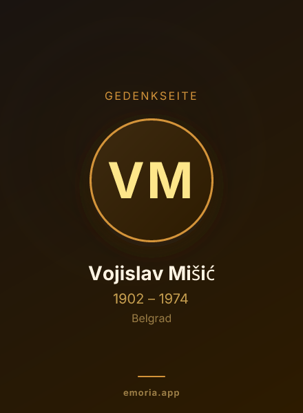 Gedenkportrait von Vojislav Mišić