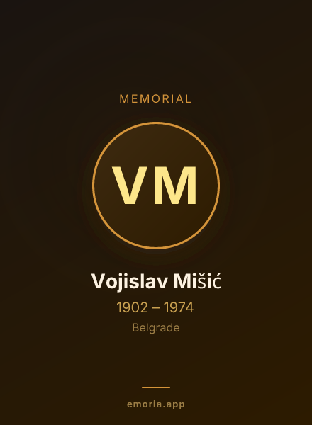 Memorial portrait of Vojislav Mišić