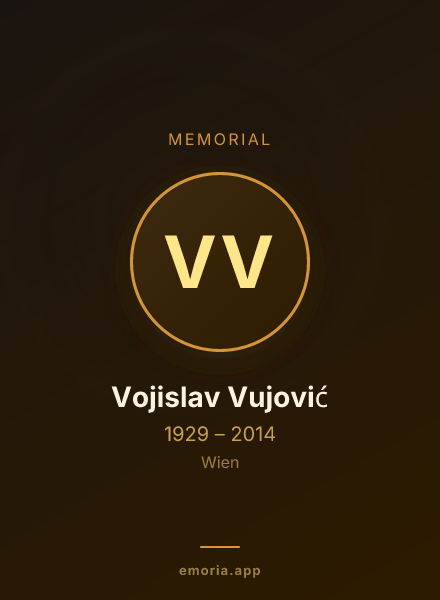 Memorial portrait of Vojislav Vujović